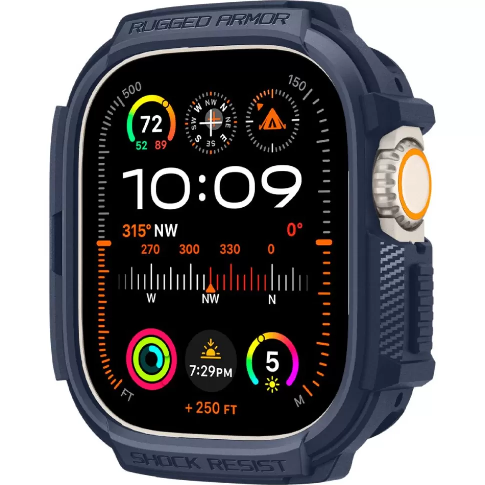 Spigen Apple Watch Ultra 49Mm | Apple Watch Ultra 2 49Mm*Etui Rugged Armor Apple Watch Ultra 1 / 2 (49 Mm) Navy Blue Niebieski