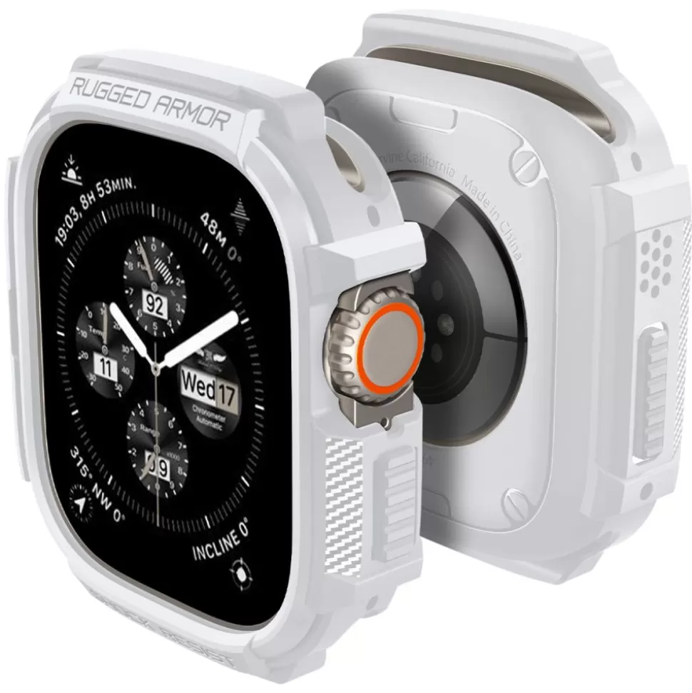 Spigen Apple Watch Ultra 49Mm | Apple Watch Ultra 2 49Mm*Etui Rugged Armor Apple Watch Ultra 1 / 2 (49 Mm) White Case