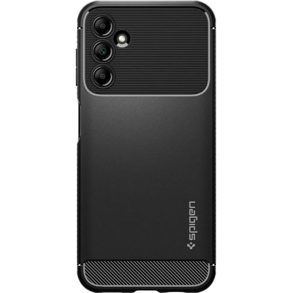 Spigen Galaxy A14 Lte*Etui Rugged Armor Galaxy A14 5G Matte Black Czarny Case