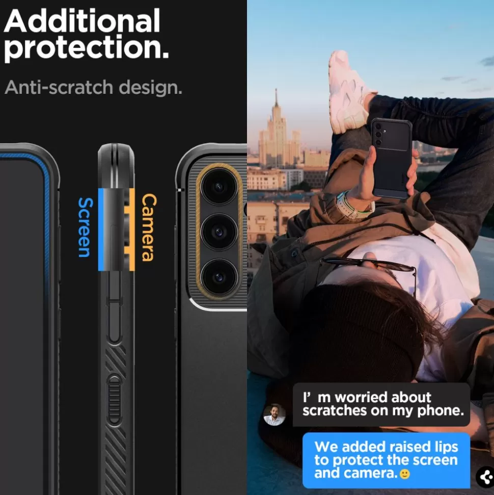 Spigen Galaxy S23 Fe*Etui Rugged Armor Galaxy S23 FE Matte Black Case