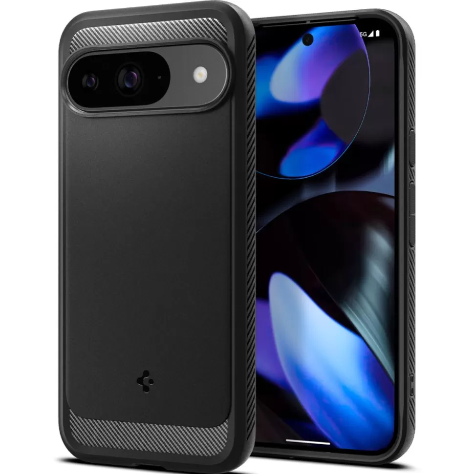 Spigen Pixel 9 | Pixel 9 Pro*Etui RUGGED ARMOR GOOGLE PIXEL 9 / 9 PRO MATTE BLACK Czarny