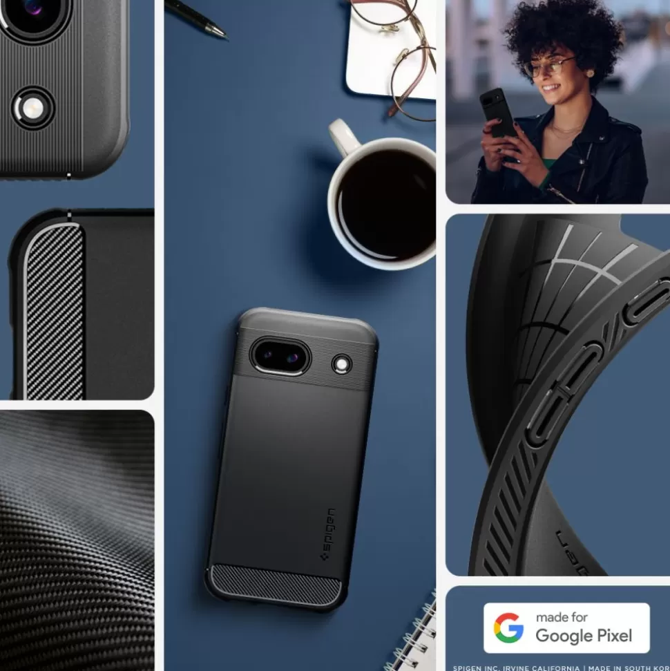 Spigen Pixel 8A*Etui Rugged Armor Google Pixel 8a Matte Black