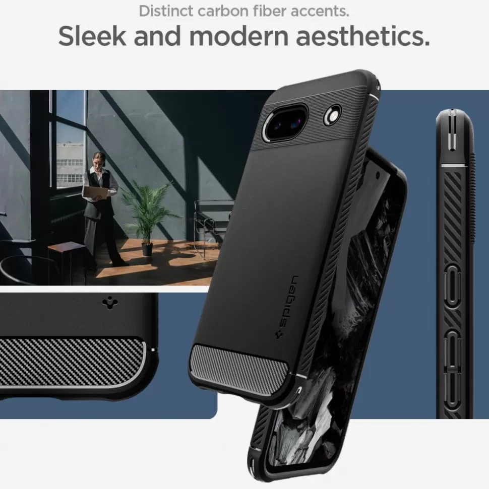 Spigen Pixel 8A*Etui Rugged Armor Google Pixel 8a Matte Black