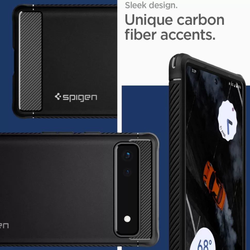 Spigen Pixel 6A*Etui Rugged Armor Google Pixel 6a Matte ETUI BLACK