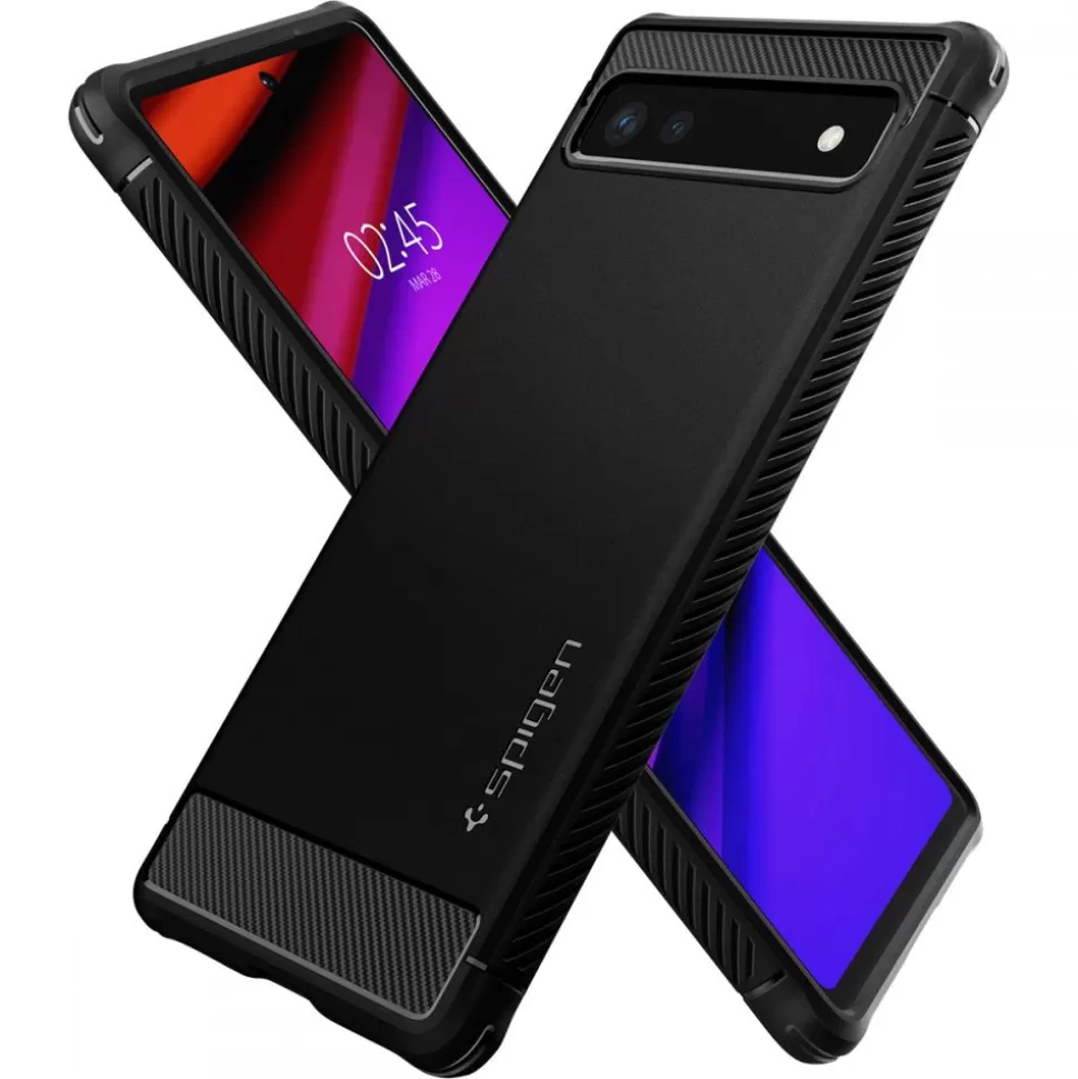 Spigen Pixel 6A*Etui Rugged Armor Google Pixel 6a Matte ETUI BLACK