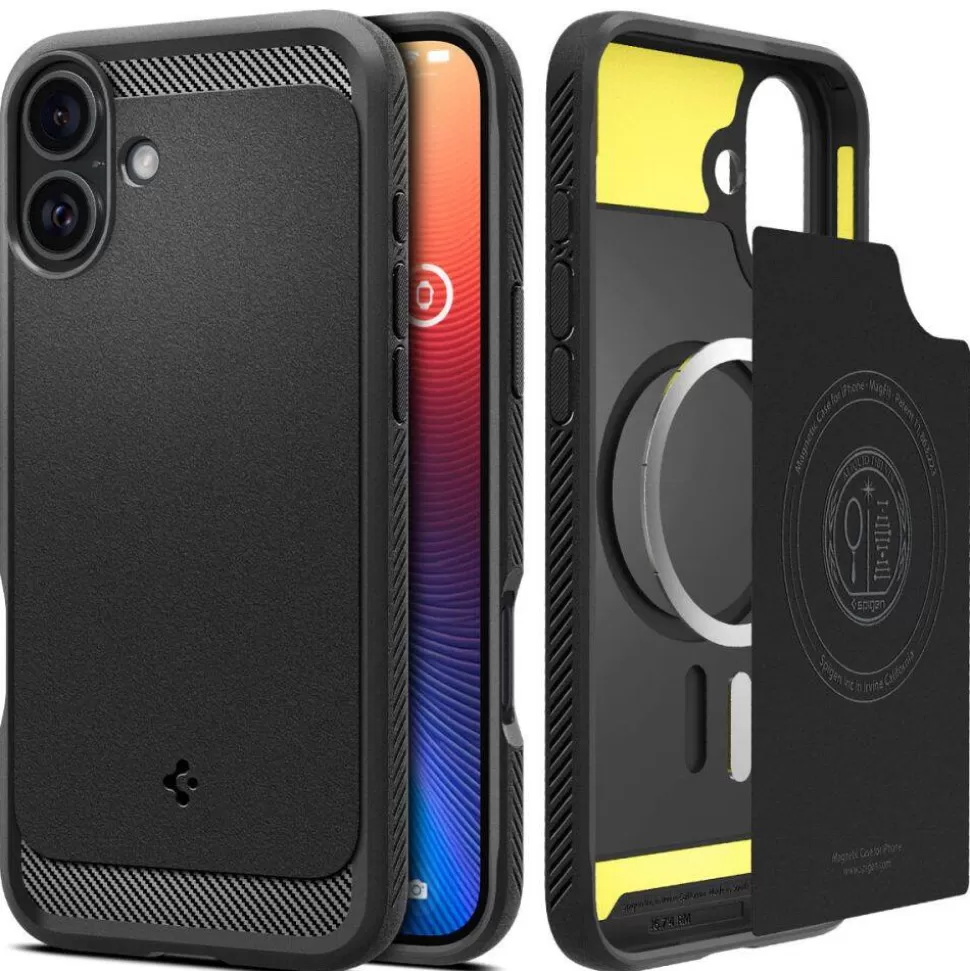 Spigen Iphone 16 Plus | Iphone 16 Plus*Etui RUGGED ARMOR MAG MAGSAFE IPHONE 16 PLUS MATTE BLACK