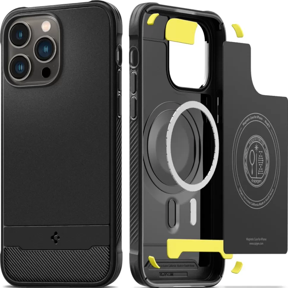 Spigen Iphone 14 Pro Max | Iphone 14 Pro Max*Etui Rugged Armor Mag Magsafe iPhone 14 Pro Max Matte Black Czarny Case