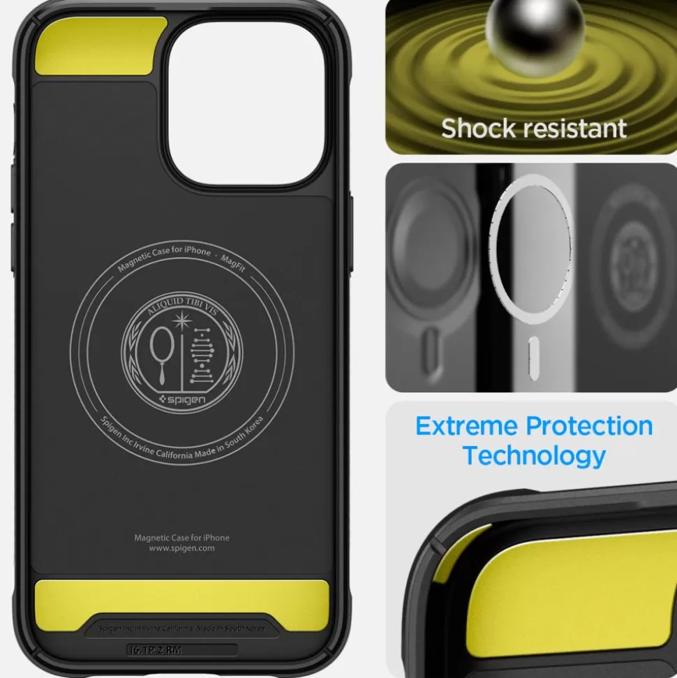 Spigen Iphone 14 Pro Max | Iphone 14 Pro Max*Etui Rugged Armor Mag Magsafe iPhone 14 Pro Max Matte Black Czarny Case