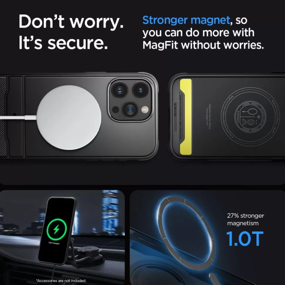 Spigen Iphone 15 Pro Max | Iphone 15 Pro Max*Etui Rugged Armor Mag Magsafe iPhone 15 Pro Max Matte Black Czarny Case