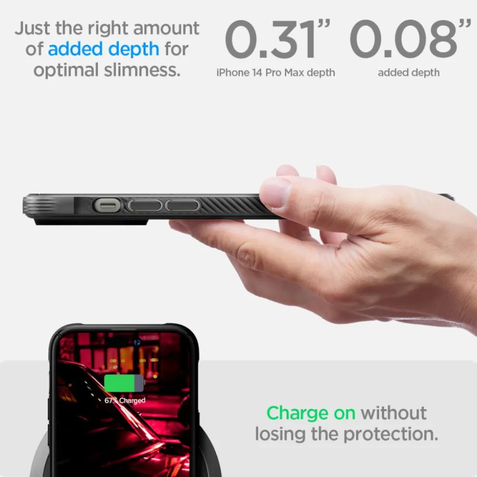 Spigen Iphone 14 Pro Max | Iphone 14 Pro Max*Etui Rugged Armor Mag Magsafe iPhone 14 Pro Max Matte Black Czarny Case
