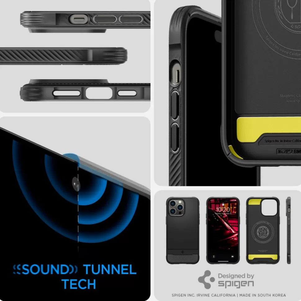 Spigen Iphone 14 Pro Max | Iphone 14 Pro Max*Etui Rugged Armor Mag Magsafe iPhone 14 Pro Max Matte Black Czarny Case