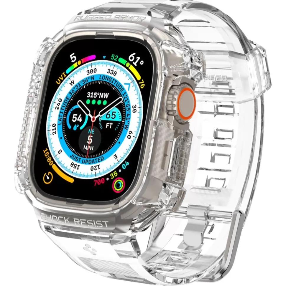 Spigen Apple Watch Ultra 49Mm | Apple Watch Ultra 2 49Mm*Etui Rugged Armor Pro Apple Watch Ultra 49mm Ultra 2 Przezroczyste Przezroczysty