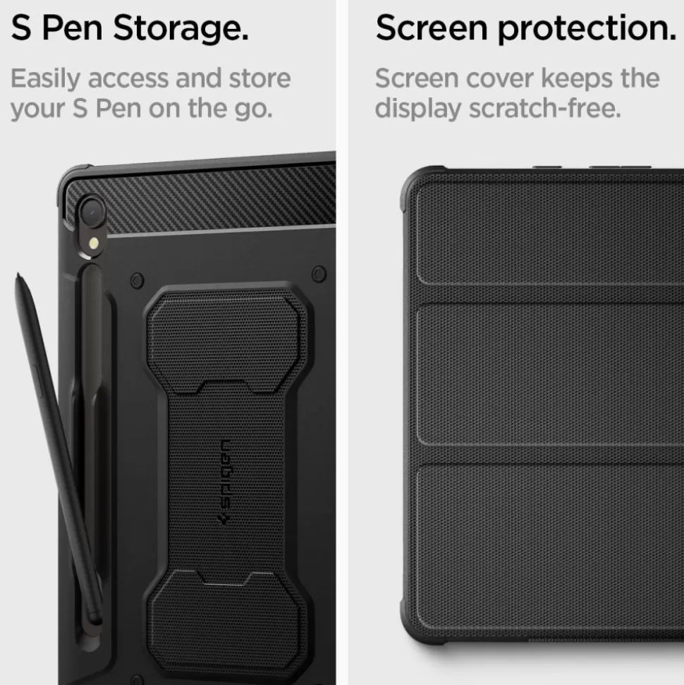 Spigen Galaxy Tab S9*Etui Rugged Armor ”pro” Galaxy Tab S9 11.0 X710 / X716B Black Case