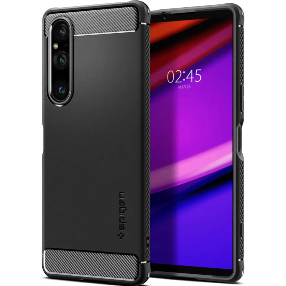 Spigen Xperia 1 V*Etui Rugged Armor Sony Xperia 1 V Matte Black Case