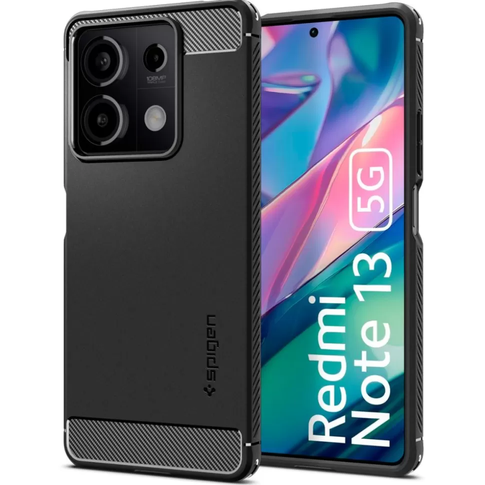 Spigen Redmi Note 13 5G*Etui Rugged Armor Xiaomi Redmi Note 13 5g Matte Black Case