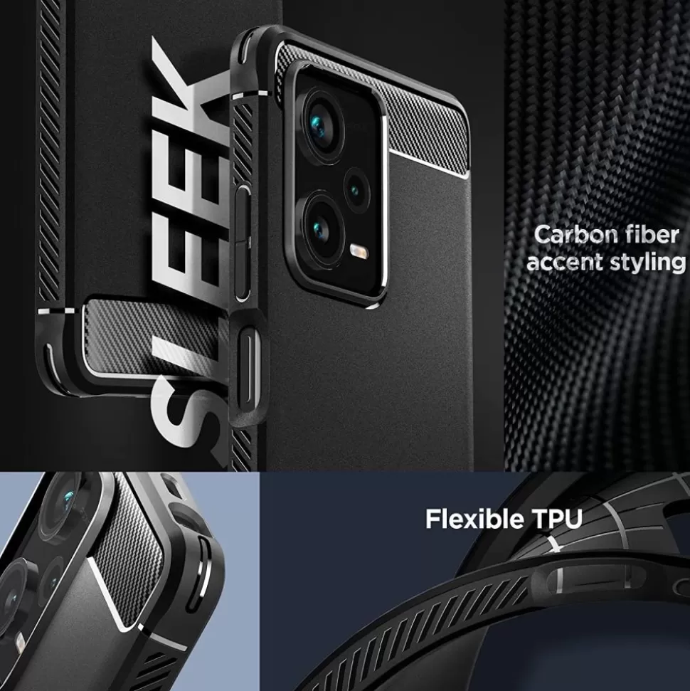 Spigen Redmi Note 12 Pro Plus 5G*Etui Rugged Armor Xiaomi Redmi Note 12 Pro+ Plus 5G Matte Black