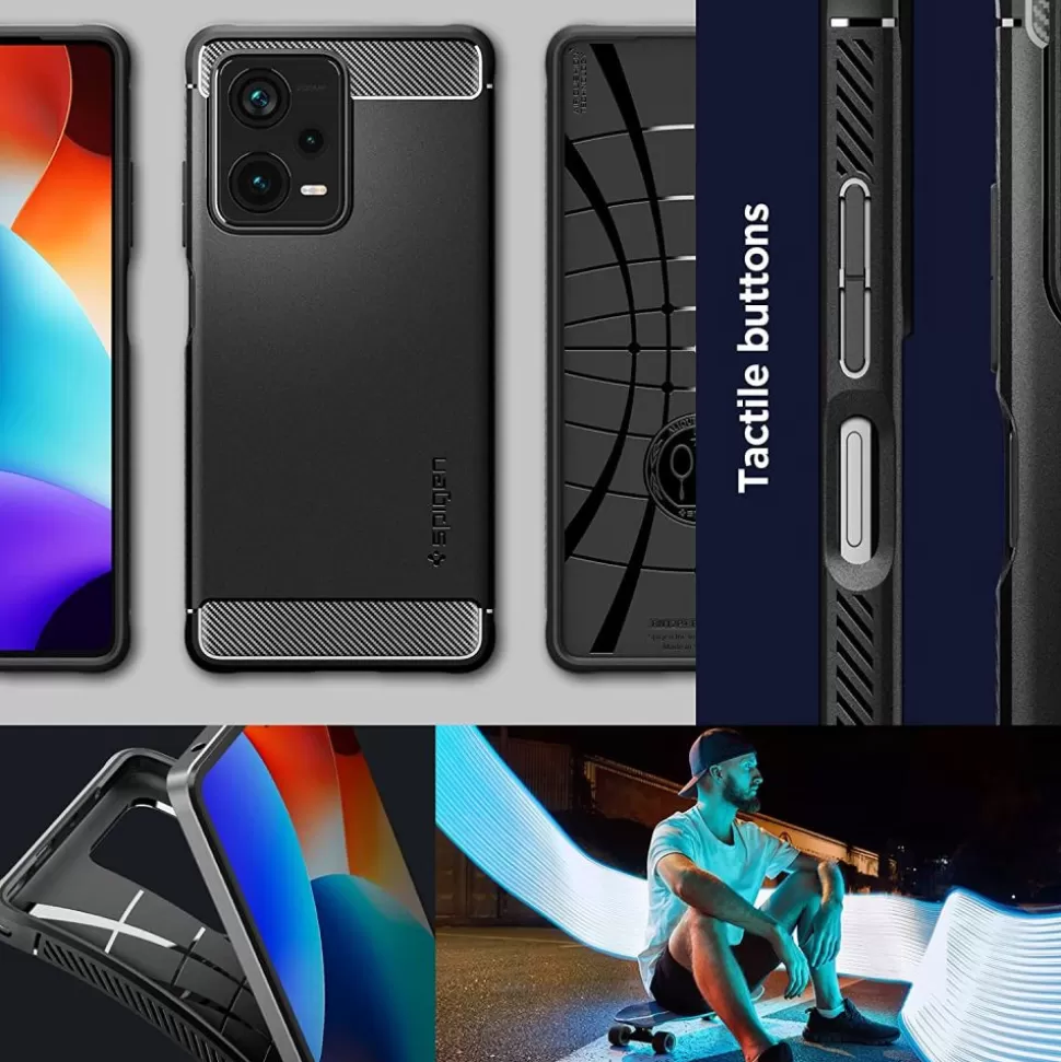 Spigen Redmi Note 12 Pro Plus 5G*Etui Rugged Armor Xiaomi Redmi Note 12 Pro+ Plus 5G Matte Black