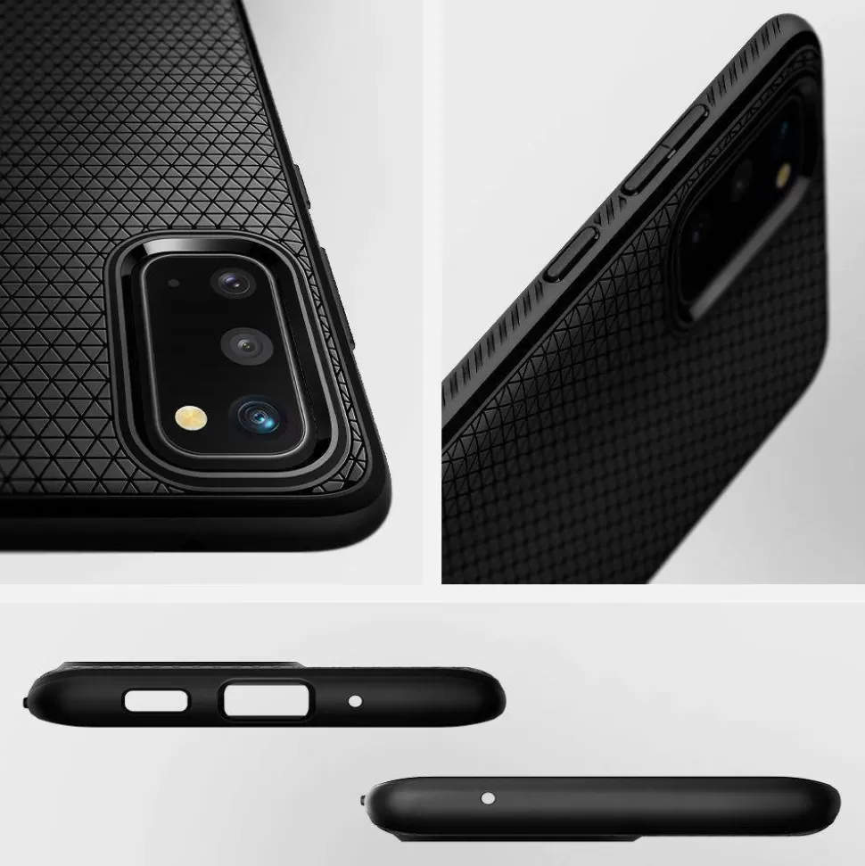 Spigen Galaxy S20*Etui Samsung Galaxy S20 Liquid Air Matte Black Czarne Case