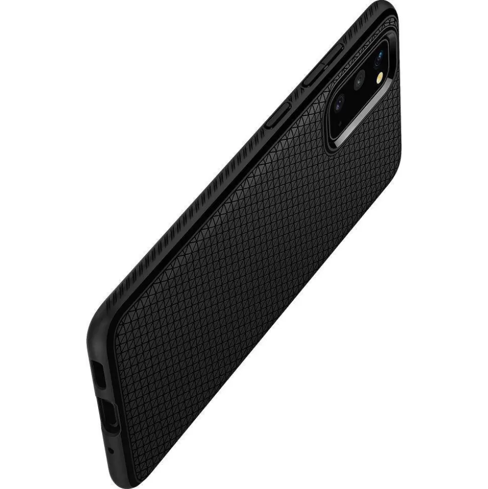 Spigen Galaxy S20*Etui Samsung Galaxy S20 Liquid Air Matte Black Czarne Case