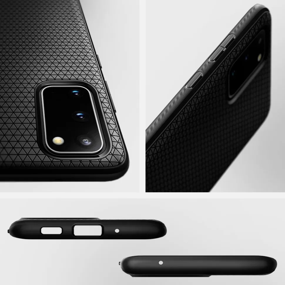 Spigen Galaxy S20+ Plus*Etui Samsung Galaxy S20 Plus Liquid Air Matte Black Czarne Case