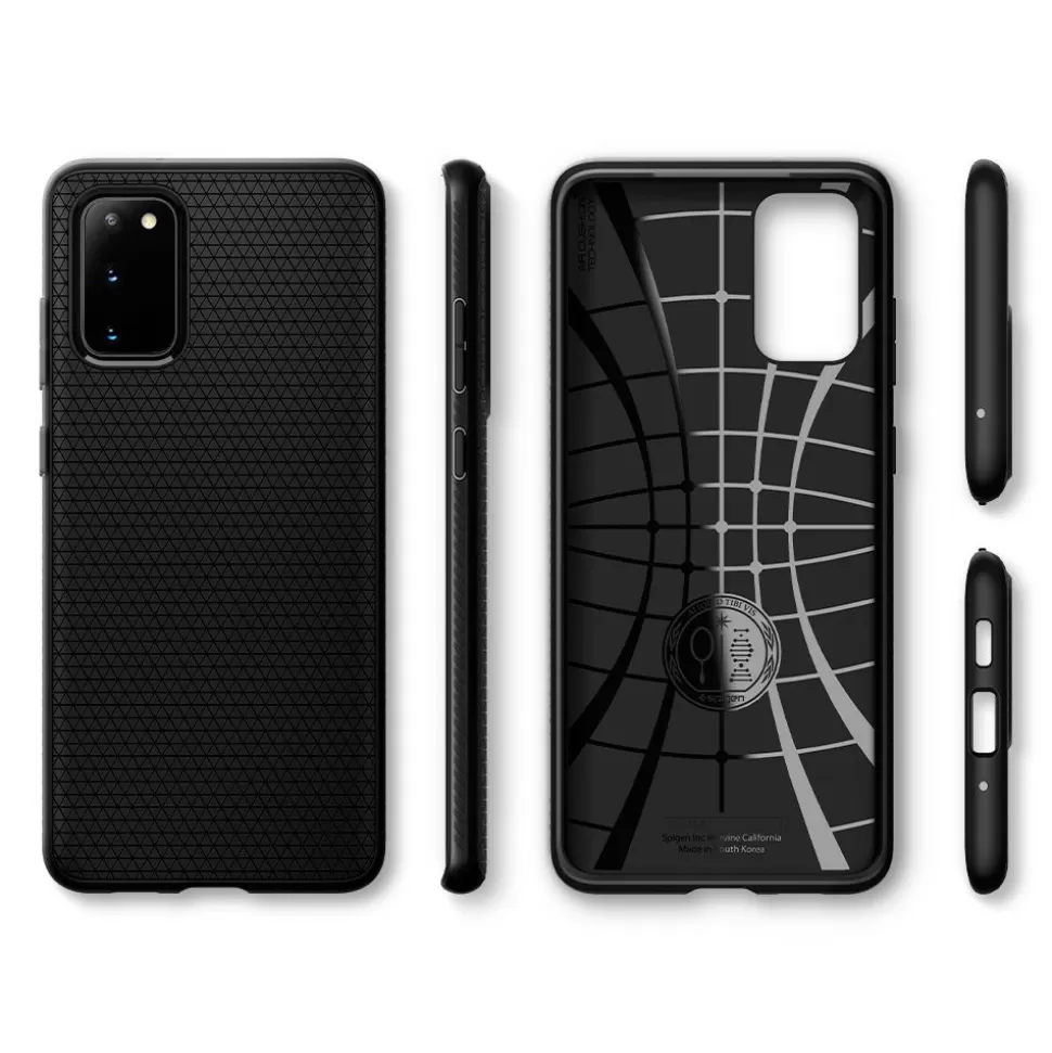 Spigen Galaxy S20+ Plus*Etui Samsung Galaxy S20 Plus Liquid Air Matte Black Czarne Case