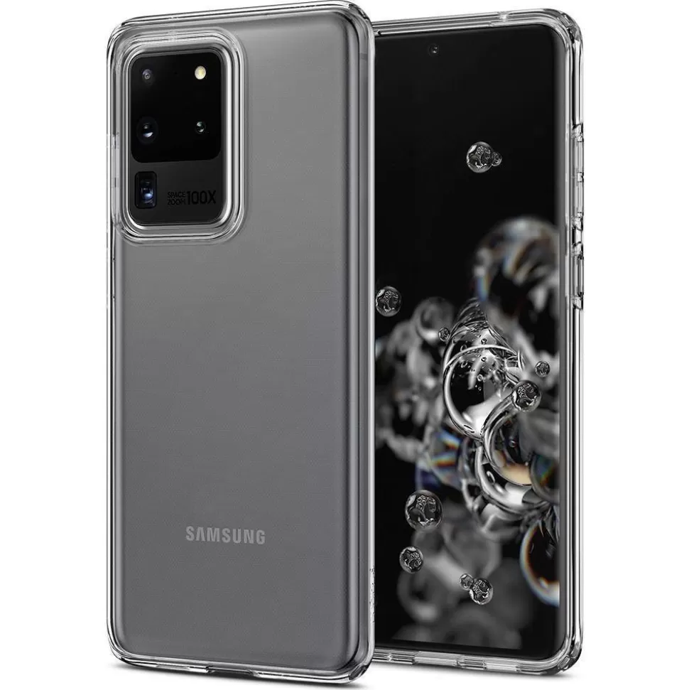 Spigen Galaxy S20 Ultra*Etui Samsung Galaxy S20 Ultra Liquid Crystal Clear Przeźroczyste Case