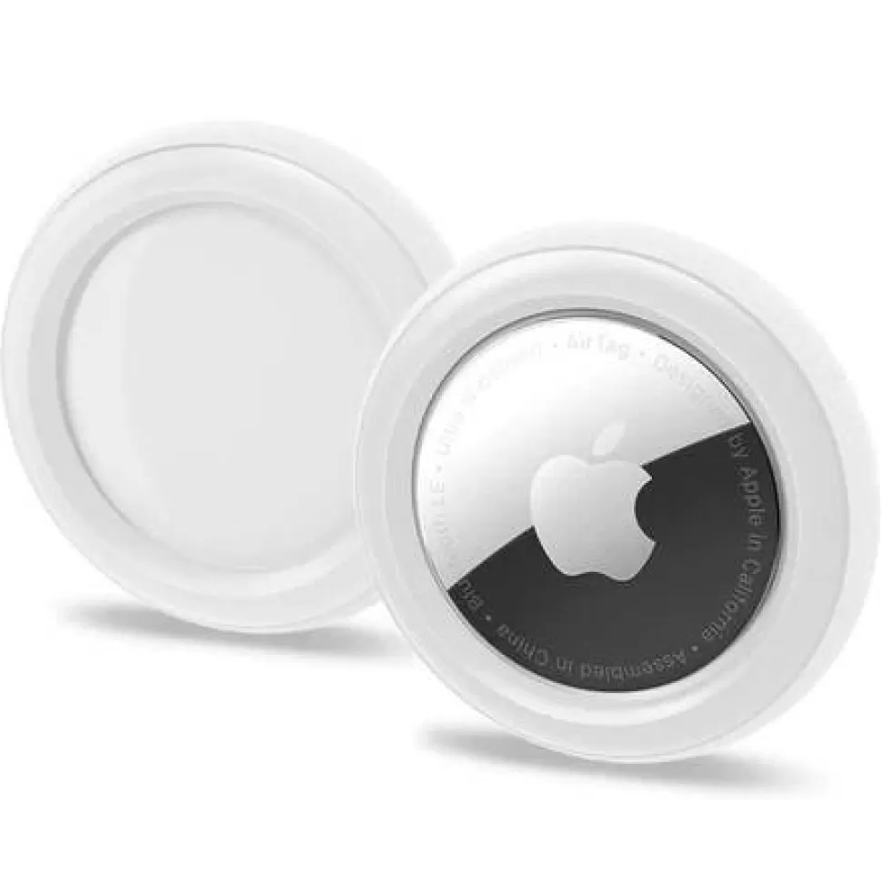 Spigen Lokalizatory*Etui Silicone Fit Apple Airtag 2-pak Etui Białe Case