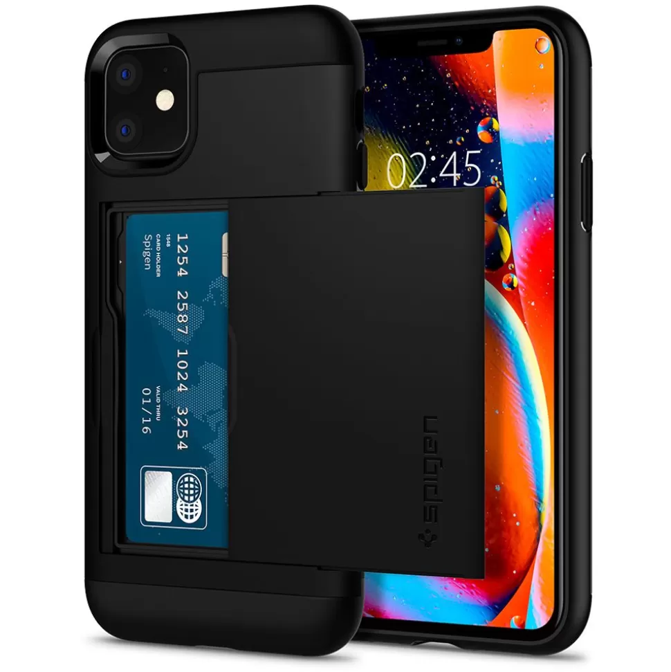 Spigen Iphone 11*Etui Slim Armor Cs Apple Iphone 11 Black Czarne Case
