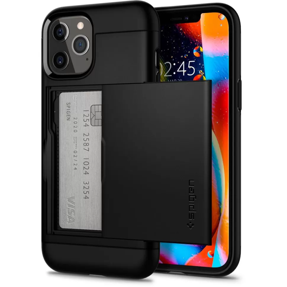 Spigen Iphone 12 | Iphone 12 Pro*Etui Slim Armor Cs iPhone 12 12 Pro Black Czarne Case
