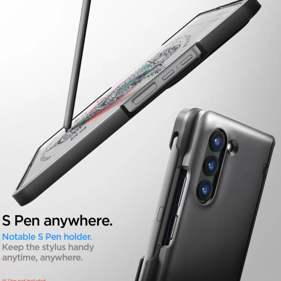 Spigen Galaxy Z Fold 5*Etui Slim Armor Pro Pen Galaxy Z Fold 5 Black Case