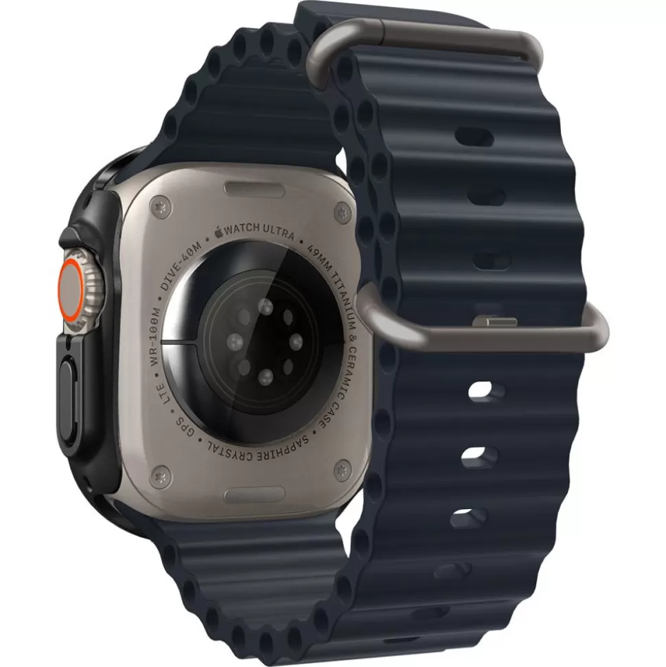 Spigen Apple Watch Ultra 49Mm | Apple Watch Ultra 2 49Mm*Etui Thin Fit 360 Apple Watch Ultra 49mm Ultra 2 Czarne