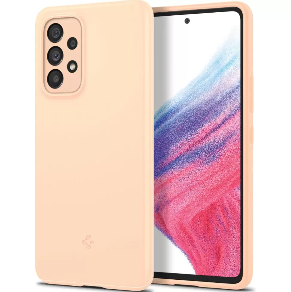 Spigen Galaxy A53*Etui Thin Fit Galaxy A53 5G Cotton Peach Case Brzoskwiniowy