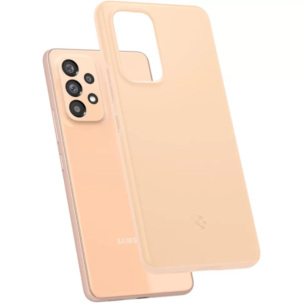 Spigen Galaxy A53*Etui Thin Fit Galaxy A53 5G Cotton Peach Case Brzoskwiniowy