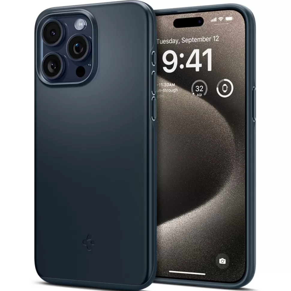 Spigen Iphone 15 Pro Max*Etui Thin Fit iPhone 15 Pro Max Metal Slate Case Szary