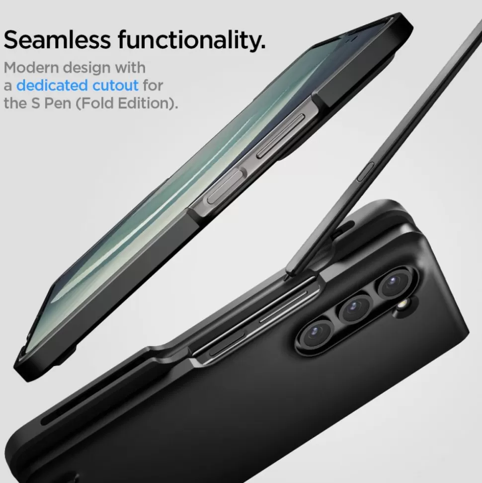 Spigen Galaxy Z Fold 5*Etui Thin Fit Pen Galaxy Z Fold 5 Black Case Czarny