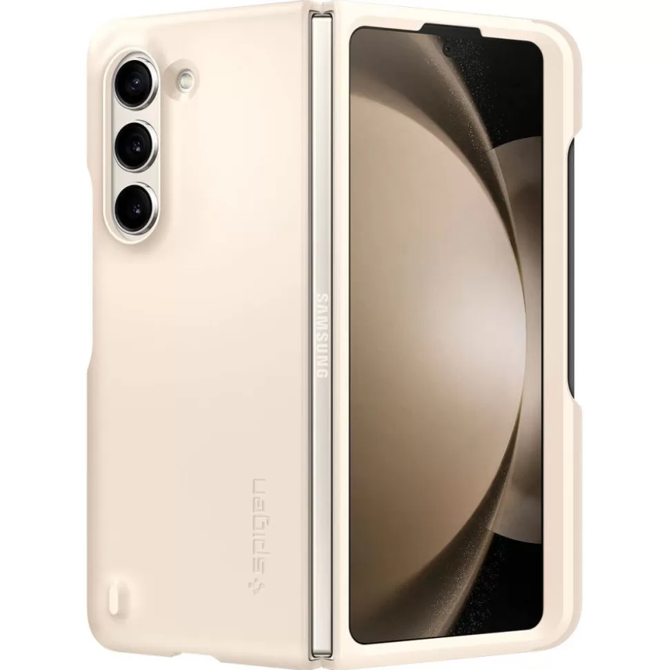 Spigen Galaxy Z Fold 5*Etui Thin Fit Pen Galaxy Z Fold 5 Pearled Ivory Case Beżowy
