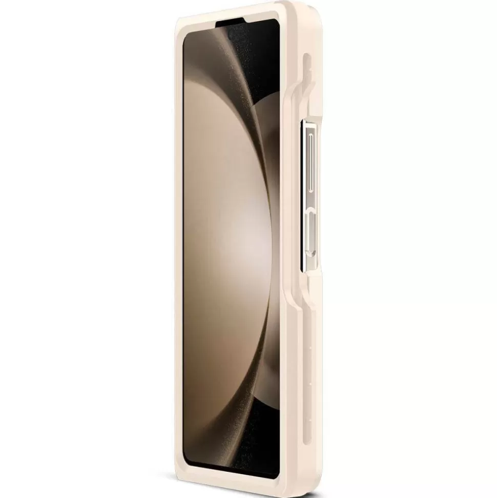 Spigen Galaxy Z Fold 5*Etui Thin Fit Pen Galaxy Z Fold 5 Pearled Ivory Case Beżowy