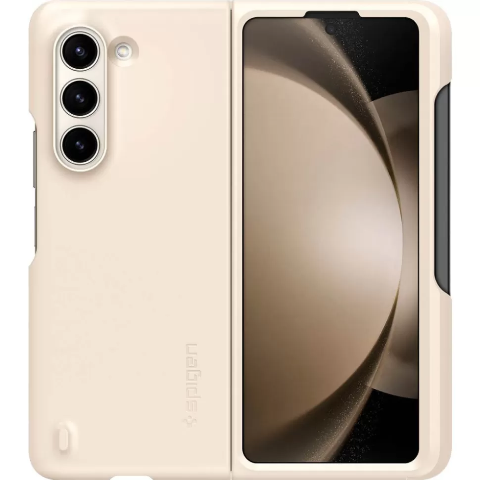 Spigen Galaxy Z Fold 5*Etui Thin Fit Pen Galaxy Z Fold 5 Pearled Ivory Case Beżowy