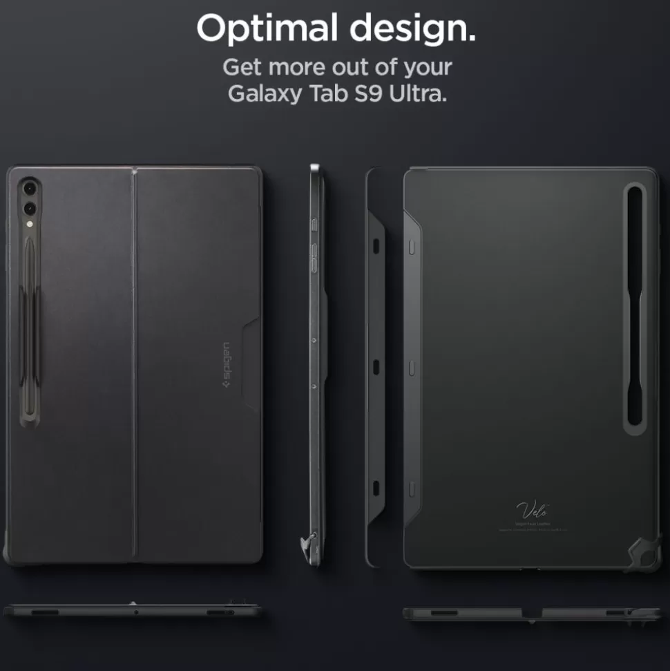 Spigen Galaxy Tab S8 Ultra | Galaxy Tab S9 Ultra*Etui Thin Fit ”pro” Galaxy Tab S8 Ultra / S9 Ultra 14.6 Black Case