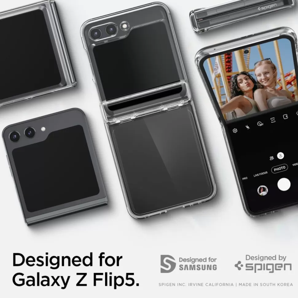 Spigen Galaxy Z Flip 5*Etui Thin Fit ”pro” Galaxy Z Flip 5 Crystal Clear Przezroczysty