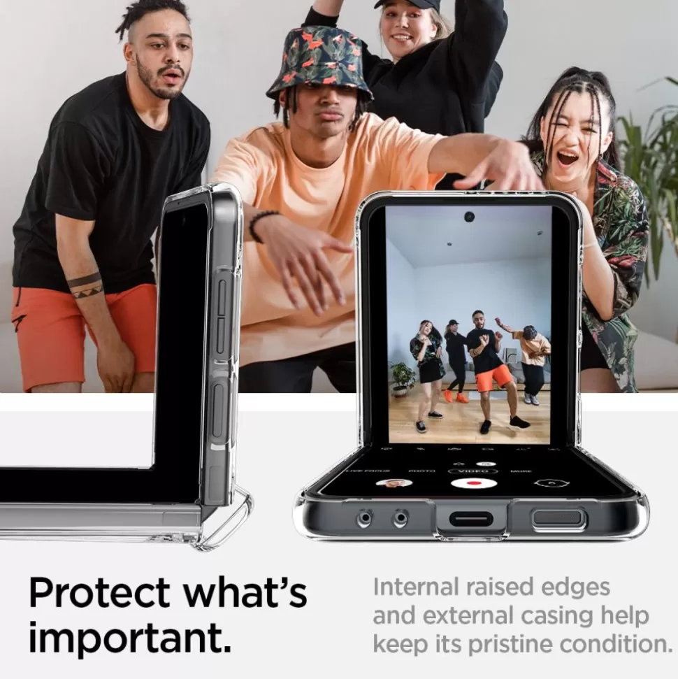 Spigen Galaxy Z Flip 5*Etui Thin Fit ”pro” Galaxy Z Flip 5 Crystal Clear Przezroczysty