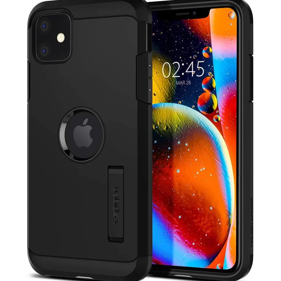 Spigen Iphone 11*Etui Tough Armor Apple Iphone 11 Black Czarne Case Czarny