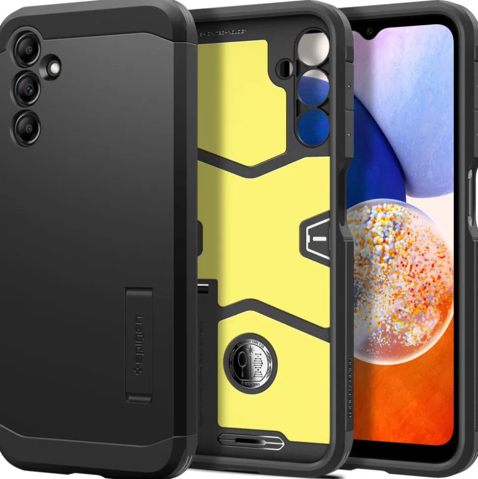 Spigen Galaxy A14 | Galaxy A14 Lte*Etui Tough Armor Galaxy A14 5G Black Case