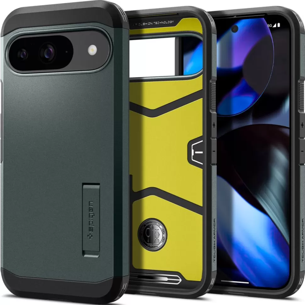 Spigen Pixel 9 | Pixel 9 Pro*Etui TOUGH ARMOR GOOGLE PIXEL 9 / 9 PRO ABYSS GREEN Zielony
