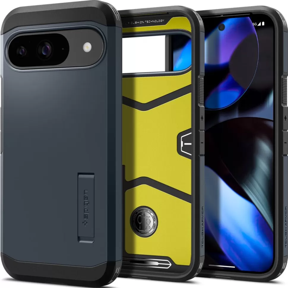 Spigen Pixel 9 | Pixel 9 Pro*Etui TOUGH ARMOR GOOGLE PIXEL 9 / 9 PRO METAL SLATE