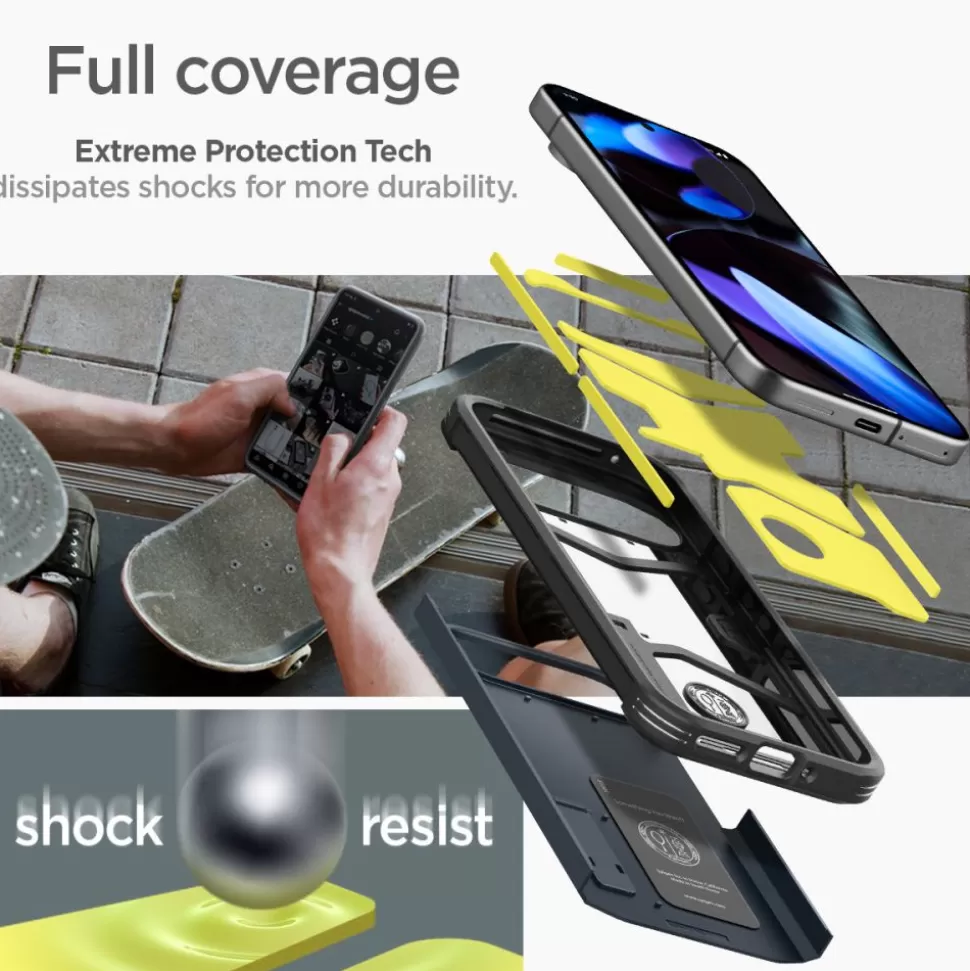 Spigen Pixel 9 | Pixel 9 Pro*Etui TOUGH ARMOR GOOGLE PIXEL 9 / 9 PRO METAL SLATE