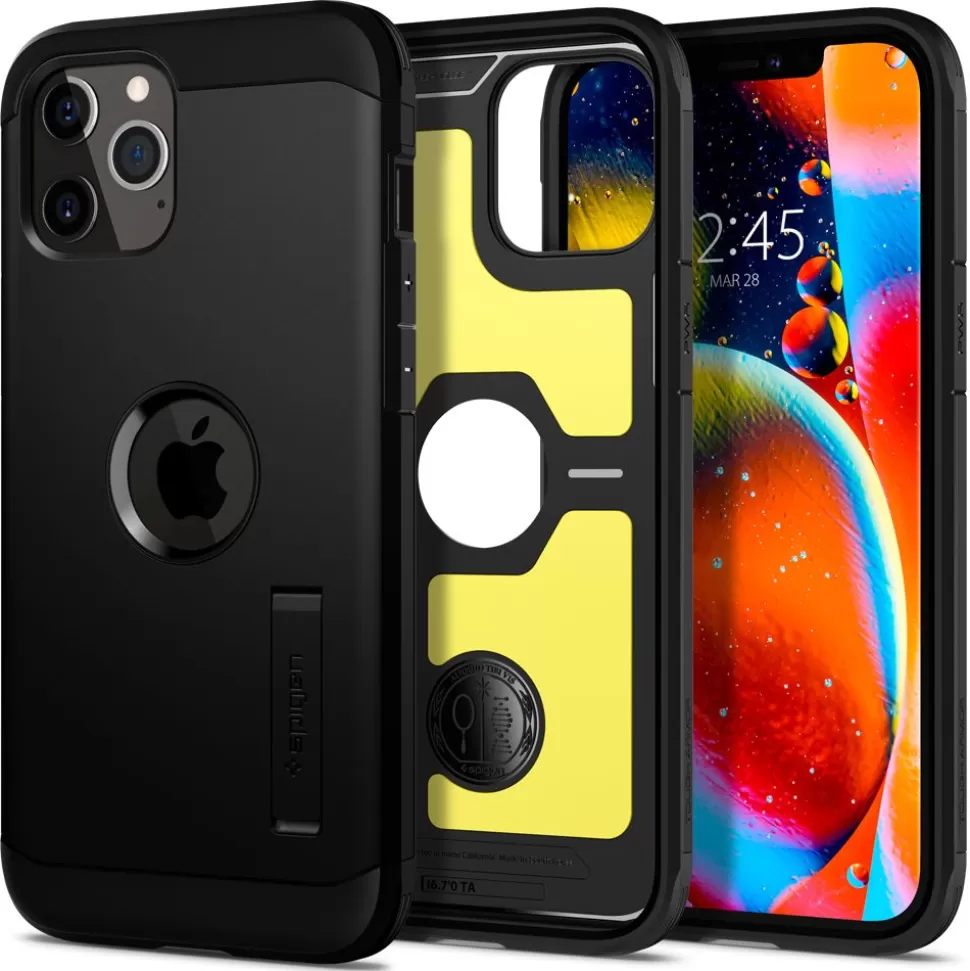 Spigen Iphone 12 | Iphone 12 Pro*Etui Tough Armor iPhone 12 12 Pro Black Czarne Case Czarny