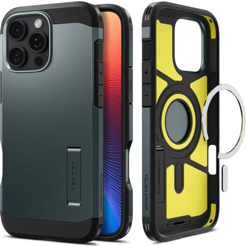 Spigen Iphone 16 Pro | Iphone 16 Pro*ETUI TOUGH ARMOR MAG MAGSAFE IPHONE 16 PRO ABYSS GREEN Zielony