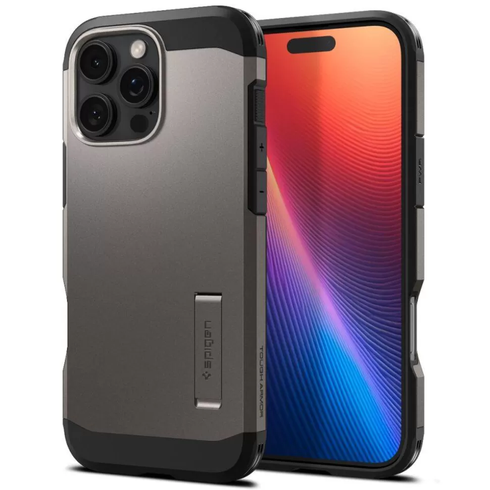 Spigen Iphone 16 Pro | Iphone 16 Pro*ETUI TOUGH ARMOR MAG MAGSAFE IPHONE 16 PRO GUNMETAL Szary