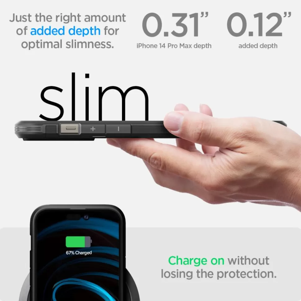 Spigen Iphone 14 Pro Max | Iphone 14 Pro Max*Etui Tough Armor Mag Magsafe iPhone 14 Pro Max Black Case Czarny